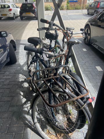 2 oude batavus fietsen dames en heren opknappers teab