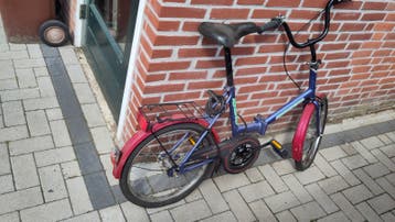 Vouwfiets, defecte ketting en banden
