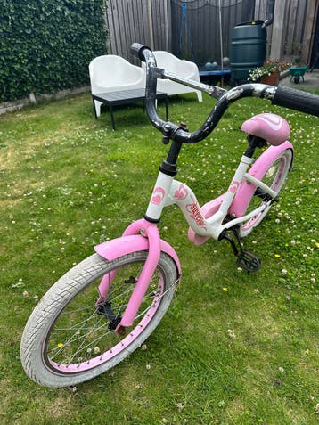 Gratis! Sweetie kinderfiets 18 inch - roze/wit