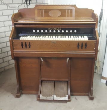 Mannborg Harmonium - Vintage Orgel met Bankje