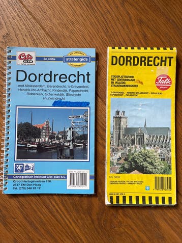 2x Falkplan & Cito Plan Dordrecht Stadsplattegronden