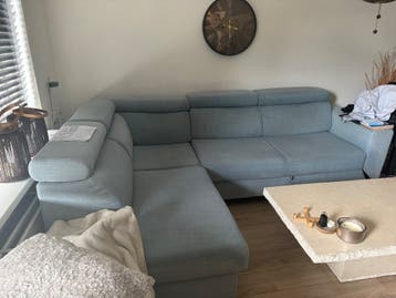 Hoekbank slaapfunctie (MOET NU WEG, GRATIS)