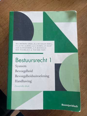 Bestuursrecht 1 - Zevende druk - Boomjuridisch
