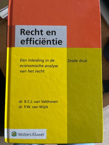 Recht en efficiëntie - Economische analyse van het recht