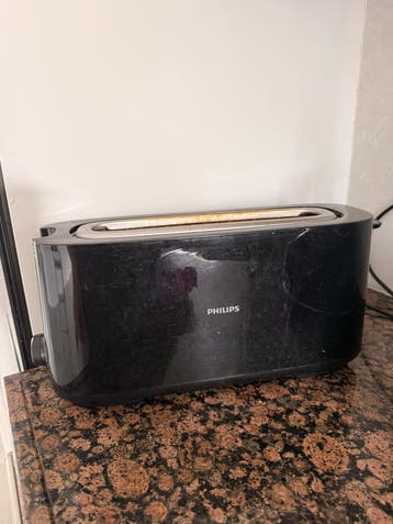 Philips broodrooster - Zwart, gebruikt