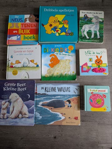 Diverse kinderboeken: Dikkie Dik, Dribbel, Gonnie & Gijsje