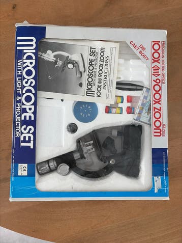 Microscoop Set met Licht & Projector - 100x-900x Zoom