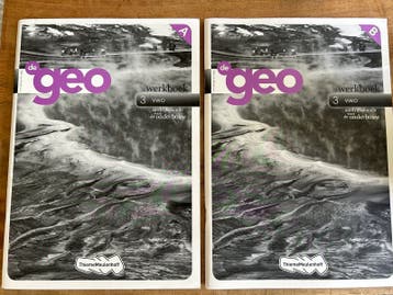 De Geo 3 vwo Werkboeken A&B - nieuw - gratis ophalen