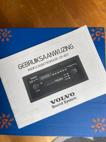Gebruiksaanwijzing volvo sound system CR-407