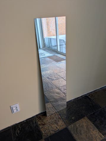 GRATIS Lange smalle spiegel, wandspiegel 120x32cm