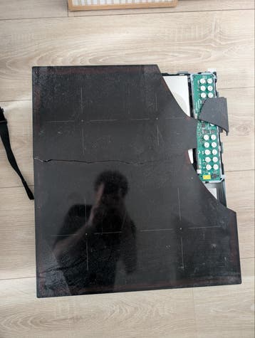 Ikea inductieplaat (gebroken glas)