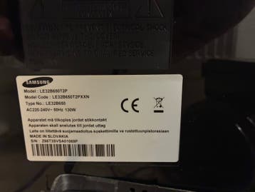 Samsung LE32B650T2P LCD TV - 32 inch