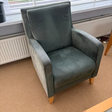 Gratis ophalen in Arnhem, groene fauteuil