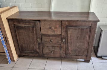 Gratis: Massief houten dressoir - 150x50x90 cm