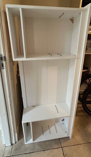 Hemnes bureau opzetstuk compleet met lades en plankjes