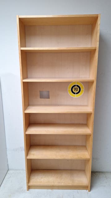 Houten Boekenkast - B80 x H202 x D26 cm