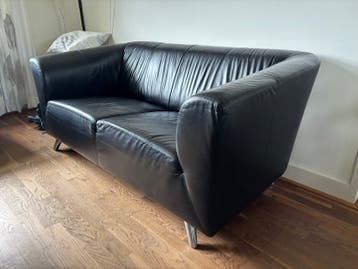 Nette leren bank - 175x90x75 cm - Zonder beschadigingen