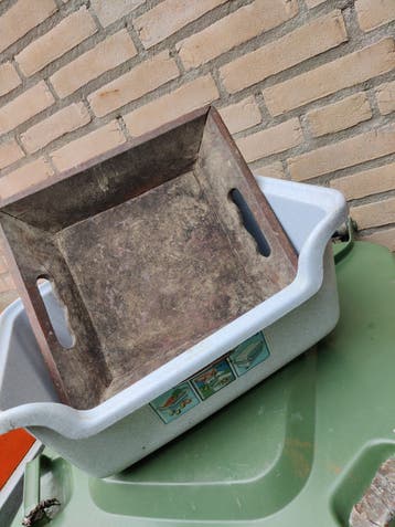 34 x 34 cm  aardappel bakken. Gratis