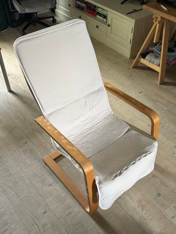 Stoel with wooden frame