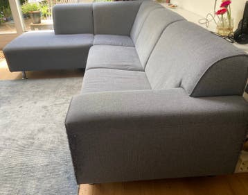 Blauw/ grijze Hoekbank Montel