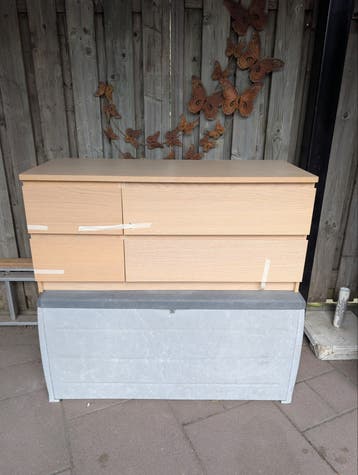 Ladekast met 4 laden - Licht houtkleur