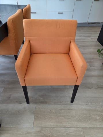 6x eettafelstoel oranje