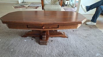 Grstis eik.en houten salontafel