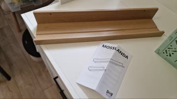 Gratis ikea wandplankje 55cm