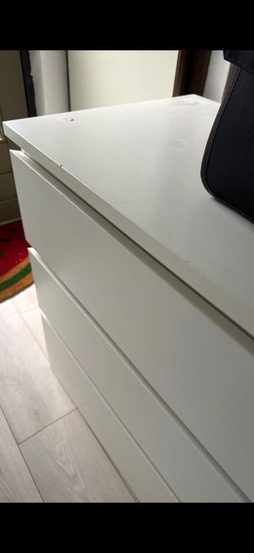 IKEA MALM ladekast wit - 3 laden