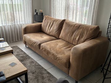2.5 - zitsbank bruin leer urban sofa
