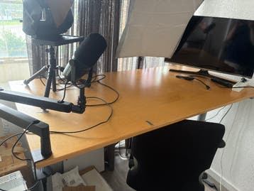 Ikea zit/sta bureau 160 x 80 cm
