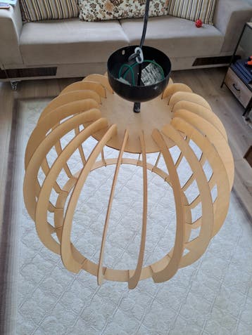Design houten hanglamp – Scandinavische stijl – Ø55 cm