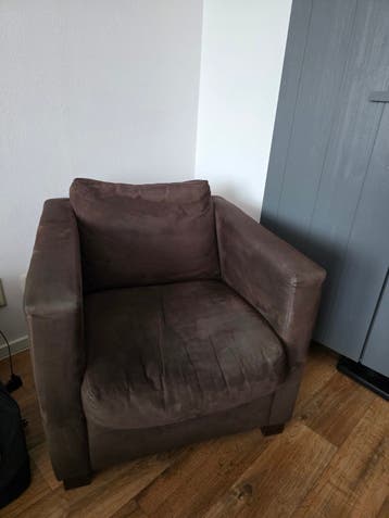 Bruine fauteuil - Gebruikt
