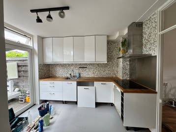 Ikea hoekkeuken met AEG inductieplaat - zelf demonteren