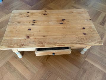 Grenen salontafel 120x72x36 cm met lade