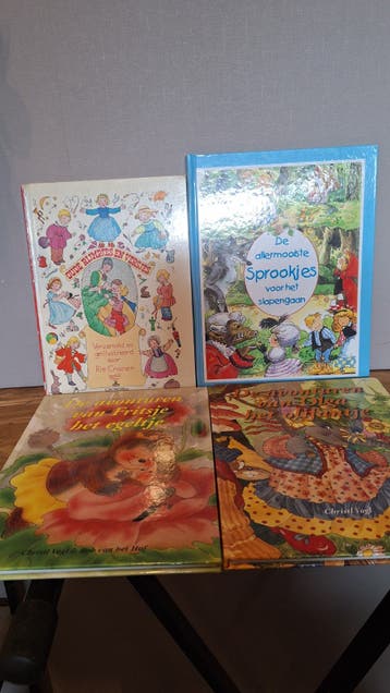 4 kinderboeken: sprookjes, rijmpjes en verhaaltjes