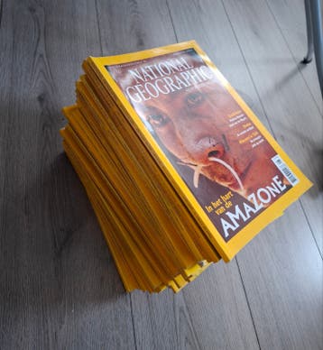 32 oude National Geographic tijdschriften