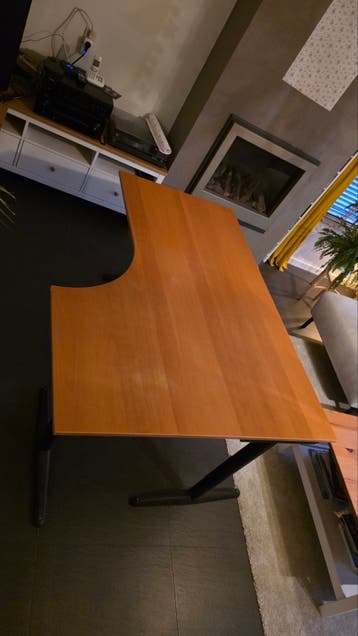Groot stevig hoekbureau 160*80*120 GRATIS