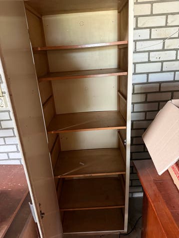 Vintage Opbergkasten met Planken - Set van 3