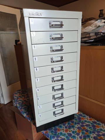Bisley Archiefkast met 10 Laden - Grijs