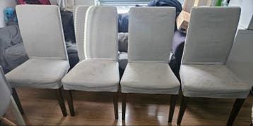 4x IKEA HENRIKSDAL Stoelen - Lichtgrijs