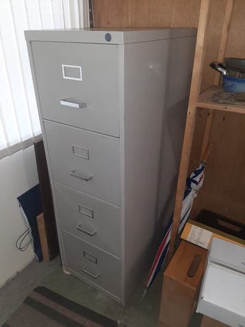 Arend Oda 4-laden archiefkast - H134.6 B44.4 D71 cm