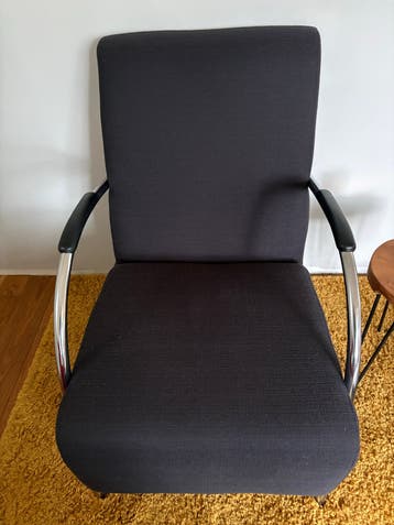 Fauteuil Wood Zwart - Gratis Af te Halen