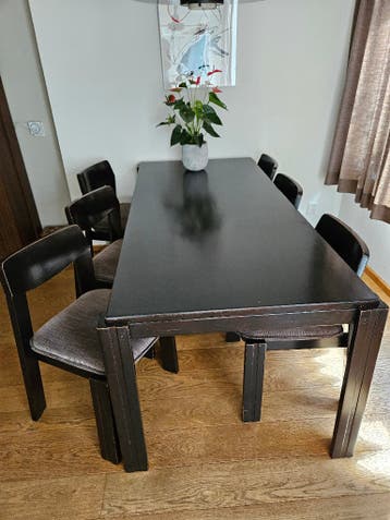 Tafel en 6 stoelen