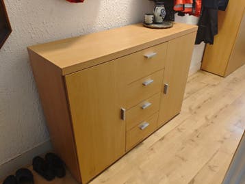 Commode met lades en deuren - Licht hout