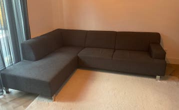 Hoekbank antraciet