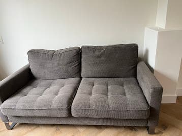 FREE, pick up TODAY: Comfortabele grijze tweezitsbank