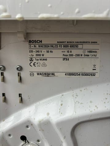 Bosch wasmachine gratis