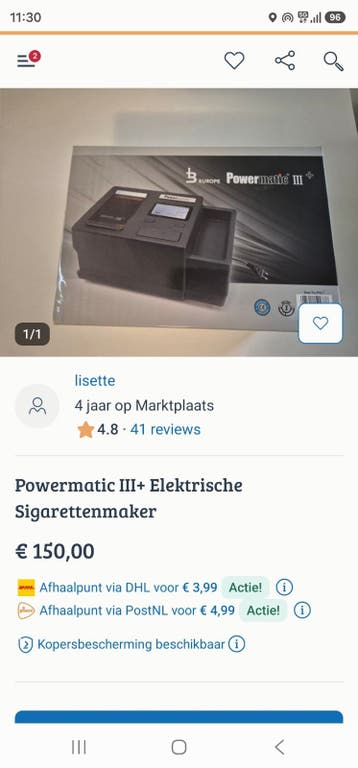 Oplichter verkoper