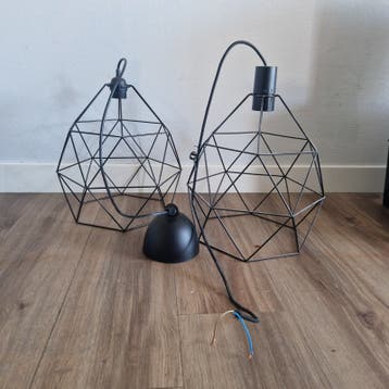 2x IKEA hanglamp zwart - gratis ophalen Amersfoort